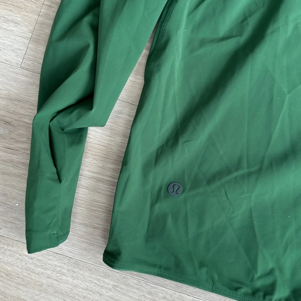 Lululemon Pace Breaker Jacket Forest Green Hooded Jacket - Performance Zip-Up - Picture 11 of 12